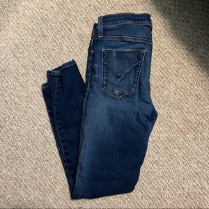 Hudson slightly distressed skinny jeans